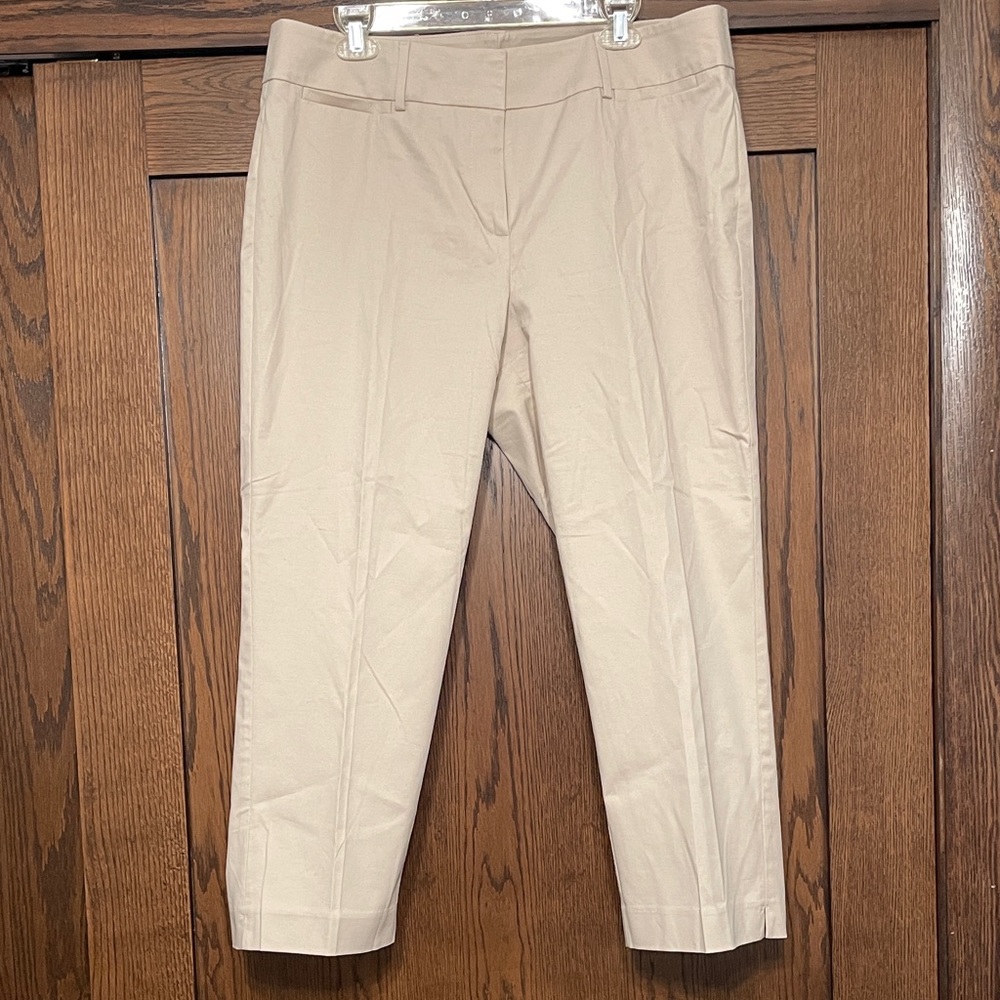 Ann Taylor Factory Tan Ankle Pants